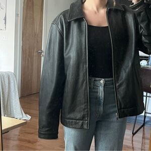 *SOLD* Eddie Bauer Brown Leather Jacket